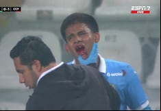 ¡Se lo regaló al árbitro! Jhilmar Lora perdió un diente en el Sporting Cristal vs Cerro Porteño