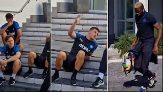 El momento en que Víctor Osimhen le niega el saludo a sus compañeros de Napoli