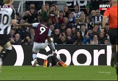 ¿Fue a propósito? La roja a Jhon Durán por un pisotón en el Aston Villa vs. Newcastle