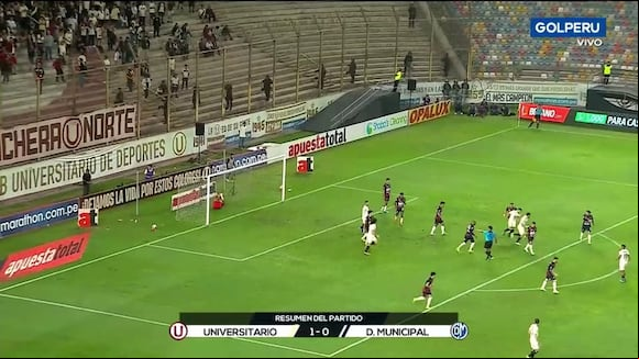Universitario venció 1-0 a Deportivo Municipal en el estadio Monumental. (Video: GOLPERU)