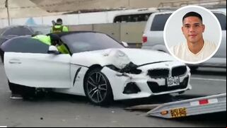 Mediocampista de Universitario, Yuriel Celi, involucrado en accidente en Panamericana Sur