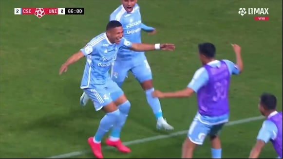 Gol de Fernando Pacheco para el 2-0 de Sporting Cristal vs. Universitario. (Video: L1 MAX)