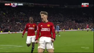 ¡En el Boxing Day! Goles de Garnacho para el 3-2 de Manchester United vs. Aston Villa