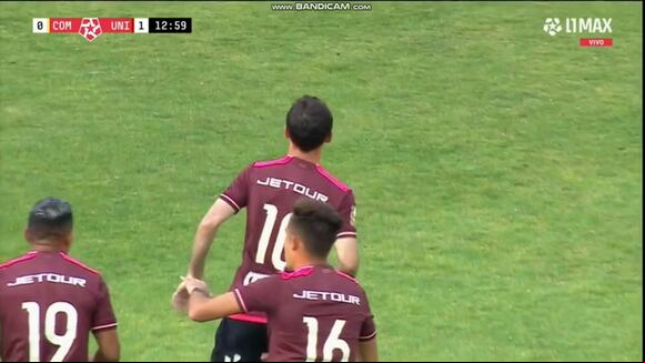 Gol de Horacio Calcaterra para el 1-0 de Universitario vs. Comerciantes Unidos. (Video: Liga 1 MAX)
