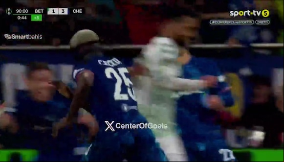 Gol de Moisés Caicedo para el 4-1 de Chelsea vs. Real Betis. (Video: SPORTV)