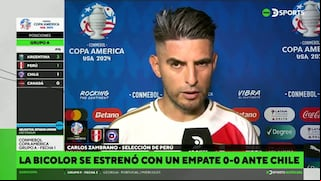 Carlos Zambrano ante las críticas contra Perú: “Es una pena que en nuestro país nos maten”