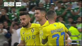 ¡'CR7′ no perdona! Gol de penal de Cristiano Ronaldo para el 1-0 de Al Nassr vs. Al Ahli