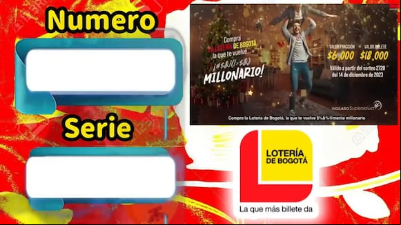 Lotería de Bogotá del 25 de enero