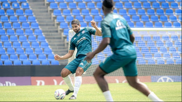 Puebla vs. Santos Laguna por la Liga MX (Video: @ClubPueblaMX).
