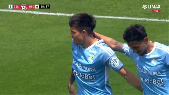 Gol de Santiago González para el 2-0 de Sporting Cristal vs. UTC. (Video: L1 MAX)
