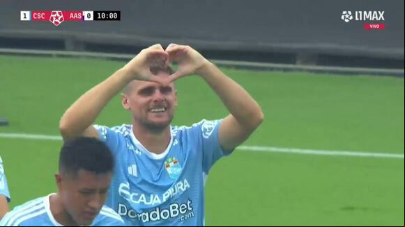 Nicolás Pasquini marcó el 1-0 de Sporting Cristal sobre Alianza Atlético. (Video: L1 MAX)