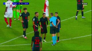 En menos de 10 minutos: Eric García fue expulsado en el Barcelona vs. Mónaco por Champions League