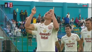 ¡Centro de Paolo Reyna! Gol de Jairo Vélez para el 1-0 de Universitario vs. Comerciantes Unidos