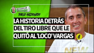 Paolo Maldonado y la vez que le quitó un tiro libre a Juan Manuel Vargas