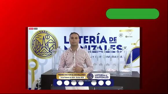 Lotería de Manizales del 14 de febrero