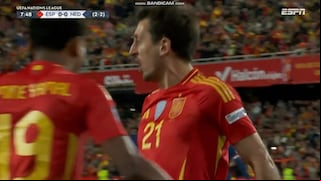 ¡No perdonó! Gol esde Mikel Oyarzabal para el 2-1 de España vs. Países Bajos por la Nations League