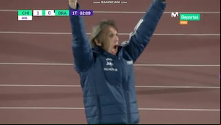 ¡Con la emoción de Ricardo Gareca! Gol de Eduardo Vargas para el 1-0 de Chile vs. Brasil