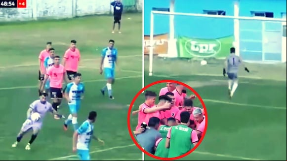 Arquero marca golazo desde su propio arco en el fútbol argentino