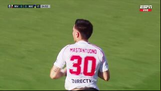 ¡De tiro libre! Golazo de Franco Mastantuono para el 1-0 de River Plate a Boca Juniors