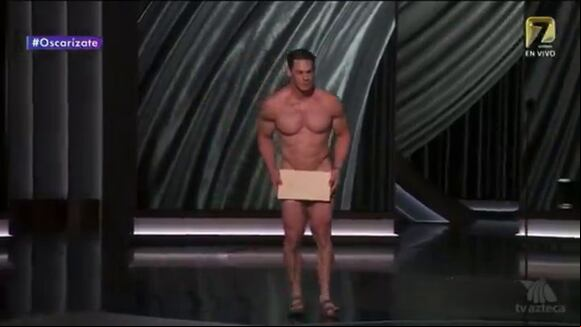 John Cena se mostró desnudo en los Oscar