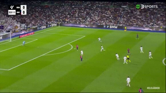 Gol de Lewandowski para el 1-0 de Barcelona vs. Real Madrid. (Video: DSports)