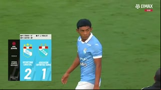 ¡En la última! Gol de Maxloren Castro para el 2-1 de Sporting Cristal con ADT