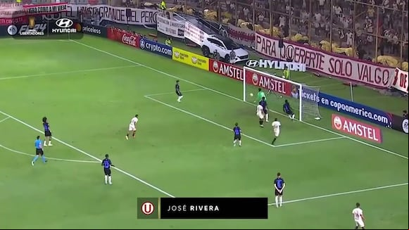 José Rivera anotó con Universitario en el debut de Copa Libertadores. (Video: Conmebol Libertadores)