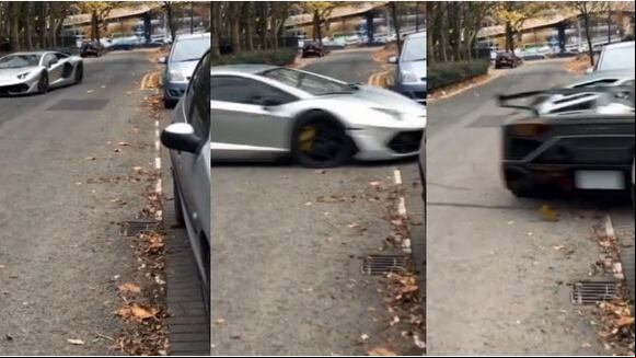 Lamborghini hizo una maniobra de Toretto para huir de la policía. (TikTok)